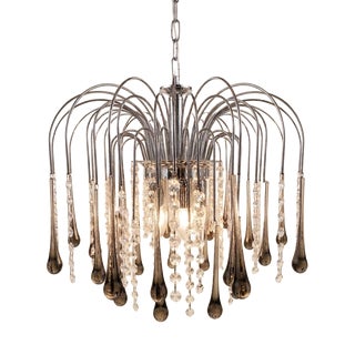 Mid-Century Murano Glass Chandelier by Paolo Venini, 1970s For Sale