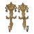 Vintage Mid Century Decorative Brass Sconces Pair of 2 For Sale