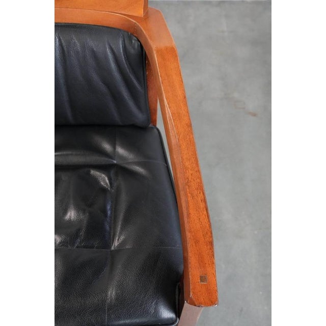 Art Deco Decoforma Series Dining Armchairs in Black Leather from Schuitema, Set of 4 For Sale - Image 14 of 18