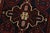 Textile Hamedan Rug 3’2” X 4’10” Blue Wool Vintage Tribal Hand-Knotted Carpet For Sale - Image 7 of 12
