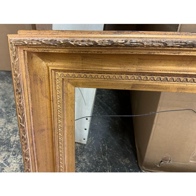 Pair of Gilded 1920s Vintage Picture Frames For Sale - Image 4 of 4