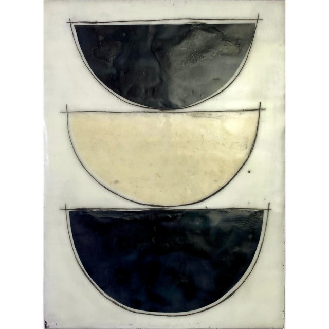 Encaustic Collage Installation by Gina Cochran - "Well, Yeah!" - 9 Panels For Sale - Image 6 of 11