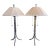 Pair of Steel Tripod Table Lamps by Lang-Levin, 1970s For Sale