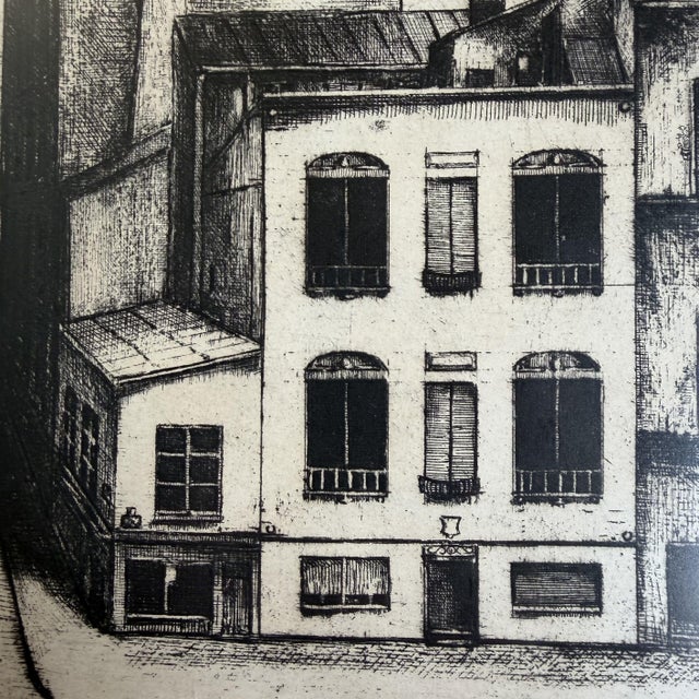 Caeyers M., Corner in Paris, 1965, Etching, Framed For Sale - Image 4 of 9