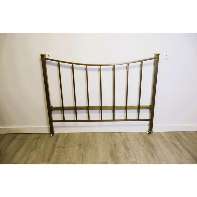 Early 20th Century Antique Edwardian English Brass Bed Full Size, C. 1900–1920 For Sale - Image 5 of 5