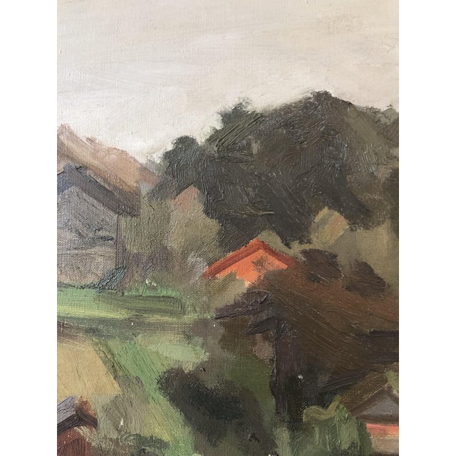 René Guinand, Paysage à la Belotte, Genève, Lac Léman, 1930, Oil on Canvas, Framed For Sale - Image 6 of 15