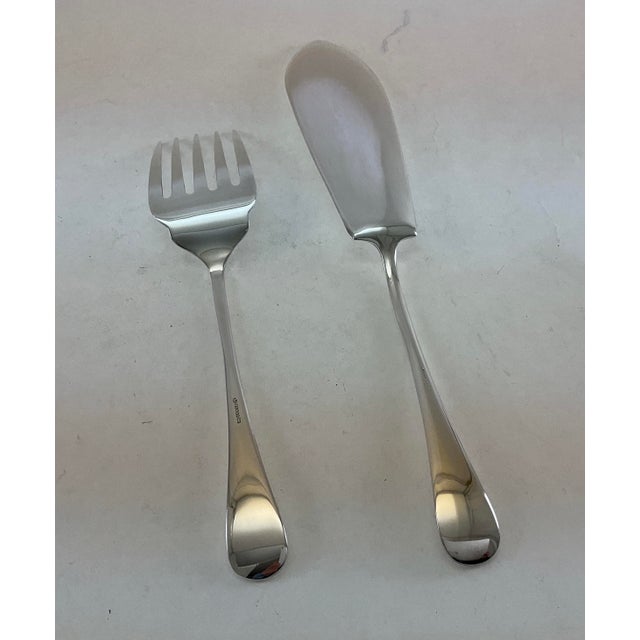 1980s A Set of Fish Fish Eaters & Fish Servers, 26 Pieces, Rattail For Sale In New York - Image 6 of 16
