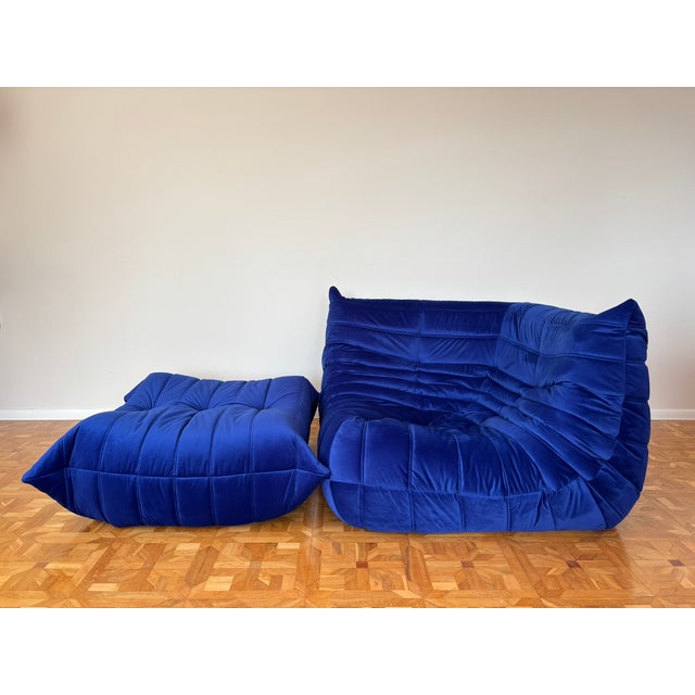 Togo Corner Sofa and Ottoman by Michel Ducaroy for Ligne Roset, Set of 2, in Very Good conditions. Designed 1970 to 1979...