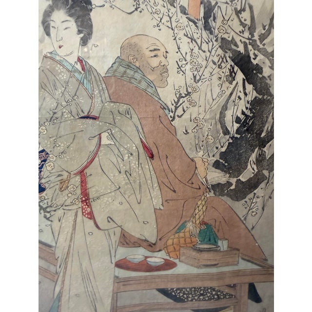 Antique Late 19th Century Ogata Gekko Japanese Woodblock Figural Meiji Print For Sale In New York - Image 6 of 16