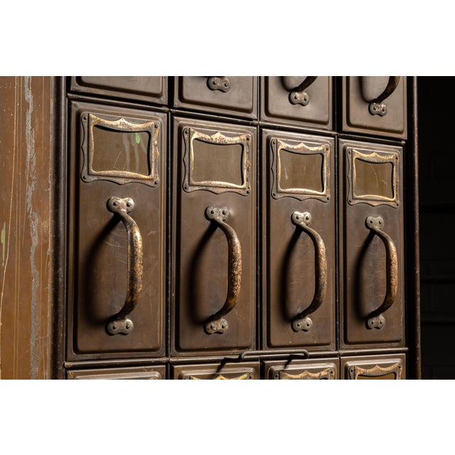 Early 20th Century Early 20th Century Industrial Multi-Drawer Steel Cabinet by Art Metal For Sale - Image 5 of 6