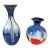Chinoiserie Contemporary Shiwan Stoneware Pottery Set of Two Vases For Sale