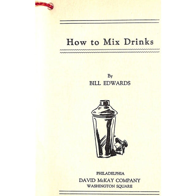 Traditional "How to Mix Drinks" 1936 Edwards, Bill For Sale - Image 3 of 12