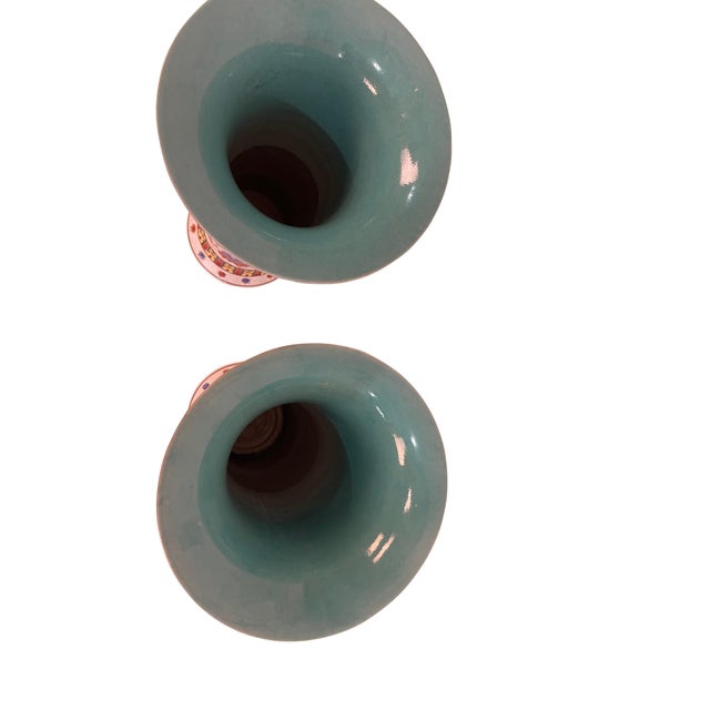 Mid 20th Century 20th Century Yongzheng style Chinese Porcelain Vases in High Gloss - A Pair For Sale - Image 5 of 6