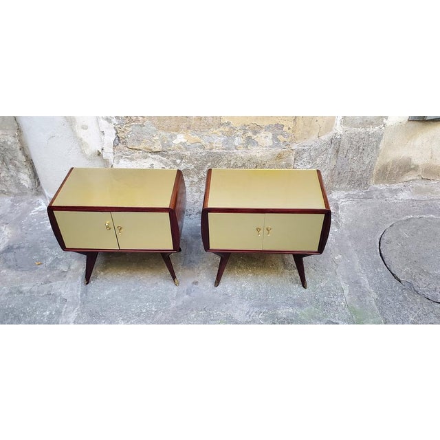Bedside Tables, 1950s, Set of 2 For Sale - Image 4 of 12