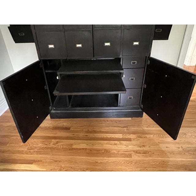 Wood 1990s Computer Armoire For Sale - Image 7 of 11