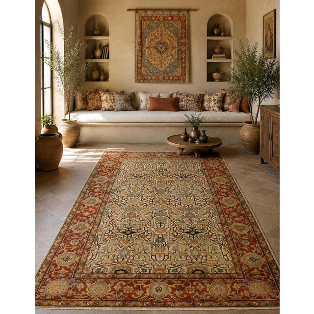 Textile Fine Hand Knotted Ralph Lauren Design For Sale - Image 7 of 7