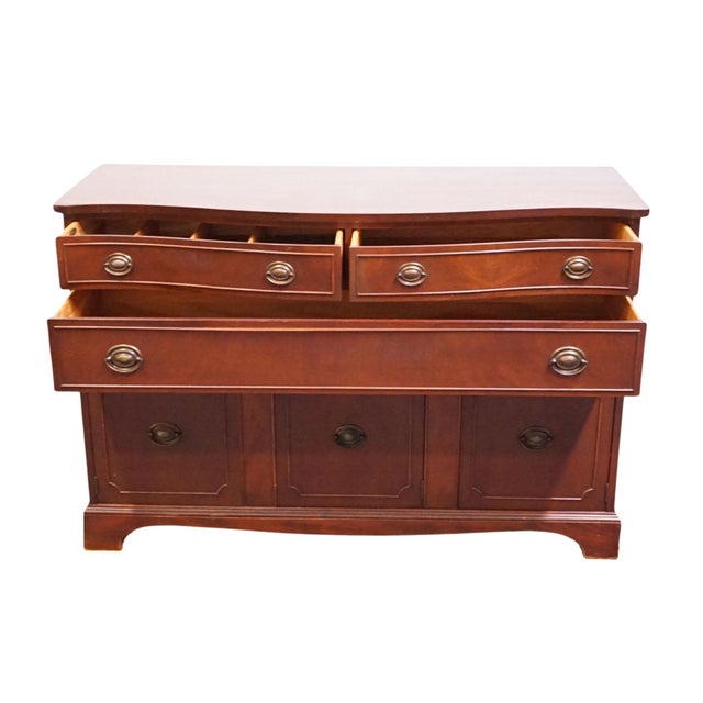 Brickwede Brothers Solid Mahogany Traditional Duncan Phyfe Style 54" Bowfront Buffet 257 For Sale In Kansas City - Image 6 of 14