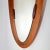 Mid-Century Italian Oval Wall Mirror in Teak by Campo E. Graffi, 1970s For Sale - Image 6 of 12