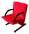 Metal T-Line Red Lounge Chair by Burkhard Vogtherr for Arflex, 1980s For Sale - Image 7 of 7