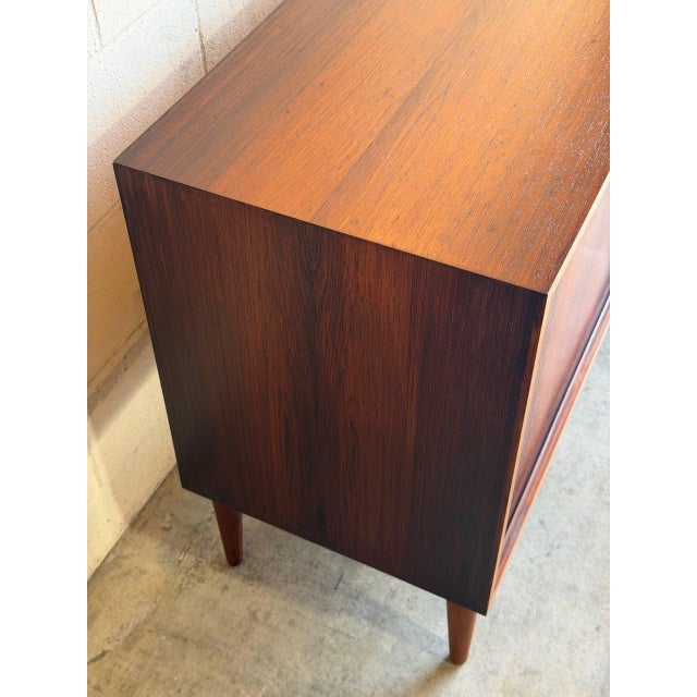 Dr Viby J Rosewood Sideboard Credenza With Dual Sliding Doors Danish Mid-Century Modern 1960s For Sale - Image 9 of 13