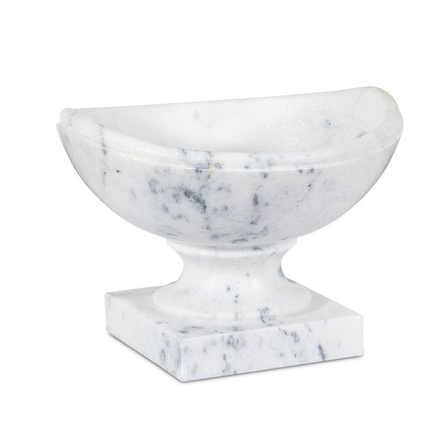 Maitland - Smith Maitland-Smith Ambaji Crescent Marble Vase For Sale - Image 4 of 4