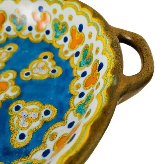 Art Nouveau Platter from Plateelbakkerij Zuid-Holland Gouda, 1924 For Sale - Image 11 of 13