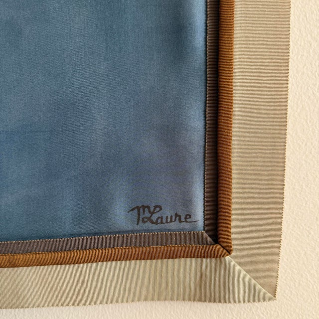 Hand-Dyed Tapestry Painting by French Artist, Marie Luare-Ilie, 1990s For Sale - Image 9 of 13
