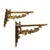 Goldenrod Vintage Italian Shelf Brackets in Brass from VCR Italy, 1960s, Set of 2 For Sale - Image 8 of 9