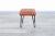 Mid-Century Modern Cognac Leather and Iron Harp Leg Stools, 1950s For Sale - Image 10 of 11