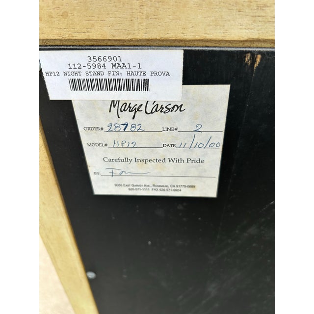 Wood Marge Carson French Style Nightstand. For Sale - Image 7 of 7