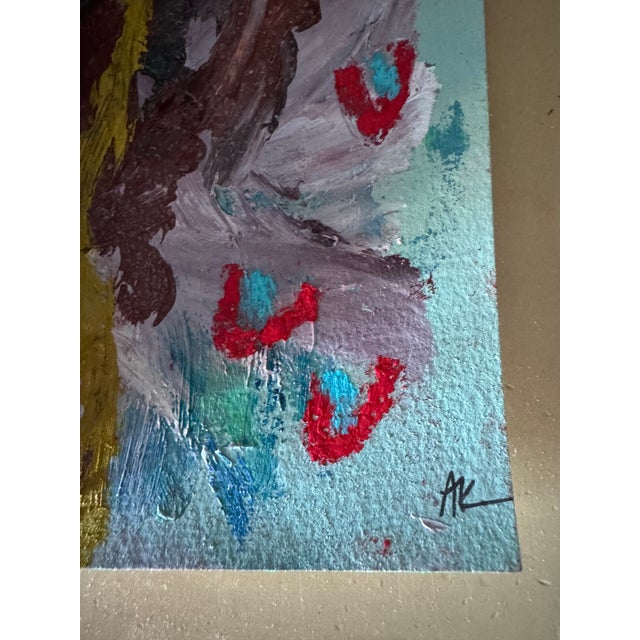 2024 Ak Hardeman Original Abstract Painting in Vintage Frame For Sale - Image 9 of 9