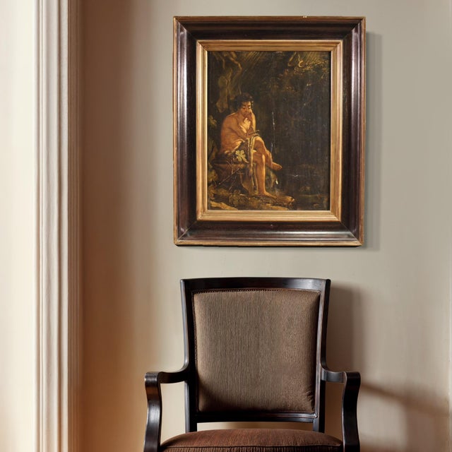 French Artist, St. John the Baptist, 1780, Oil on Panel, Framed For Sale - Image 13 of 16