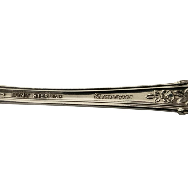 Lunt Eloquence Sterling Silver 62-Piece Estate Flatware Service with Fitted Chest Made in USA c.1950s-2012 Lunt Eloquence...