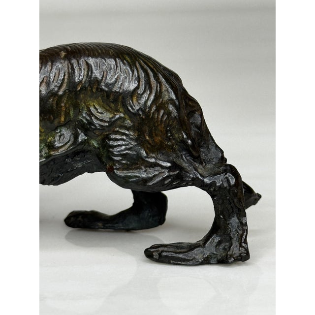 Antique Miniature Austrian Bronze Dachshund Sculpture Circa 1900 For Sale - Image 10 of 18