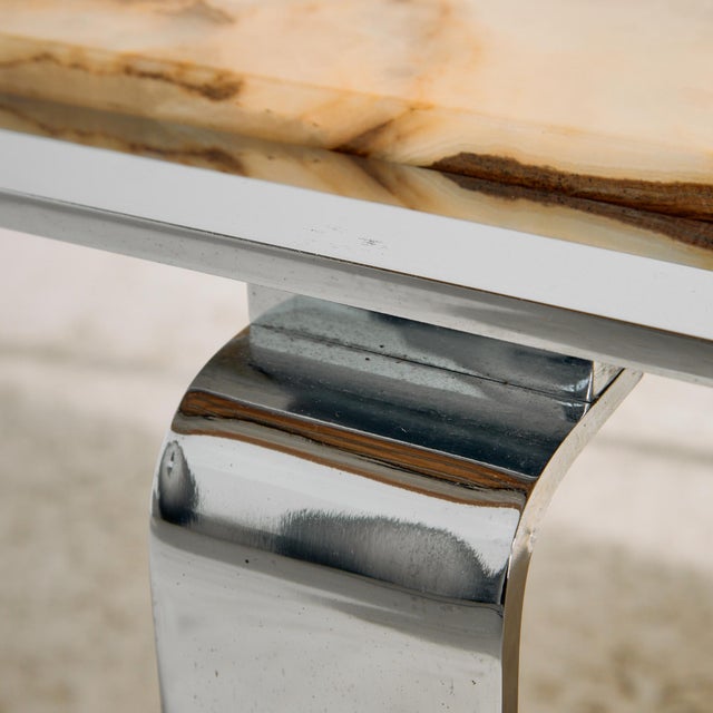 Beige Vintage Marble Coffee Table, 1970s For Sale - Image 8 of 13