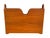 1960s Mid 20th Century Danish Teak Wood Magazine Rack For Sale - Image 5 of 6