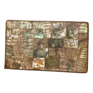 Vintage Abalone Tiled Jewelry/ Trinket Box For Sale