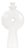Matte White Towel Vase - Small For Sale