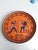 Large Greek Black-Figure Orange Terracotta Wall Plate with Classical Motif, 1970s For Sale - Image 6 of 18