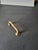 Very heavy but graceful solid brass door handle from the 1990s. New but opened package, and made by Kent