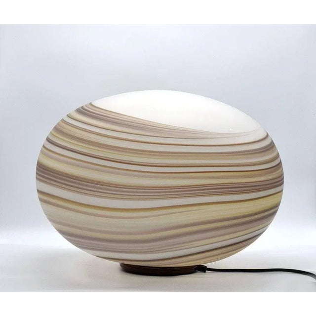 Brown Glass Giove Lamp from VeArt, 1970s For Sale - Image 8 of 8