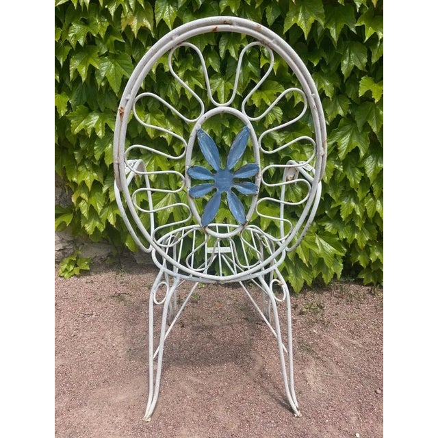 Provencal Armchairs in Wrought Iron, 1960s, Set of 4 For Sale - Image 7 of 9