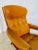 Vintage Swedish Leather Reclining Swivel Chair from Göte Möbler, 1970 For Sale - Image 6 of 16