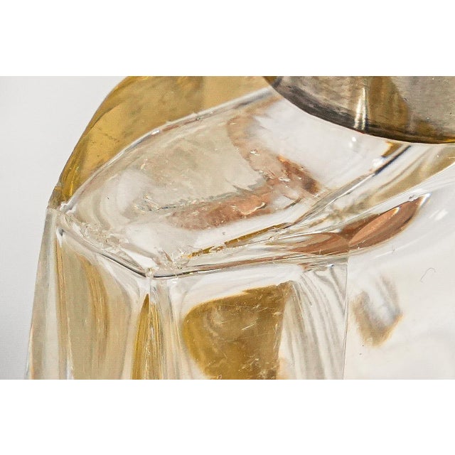 Metal Miniature Antique Gorham Faceted Crystal Antique Sterling Silver Flask For Sale - Image 7 of 15