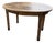 Oval Walnut Farmhouse Table, 1950s For Sale