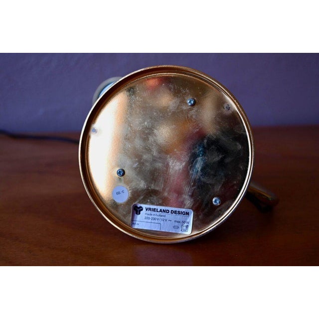 Regency Dutch Scandinavian Golden Desk Lamp from Vrieland Design, 1980s For Sale - Image 15 of 18