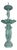 Monumental Classical Tiered Fountain With Shell Basins – Verdigris Patina – 11 Ft Tall For Sale