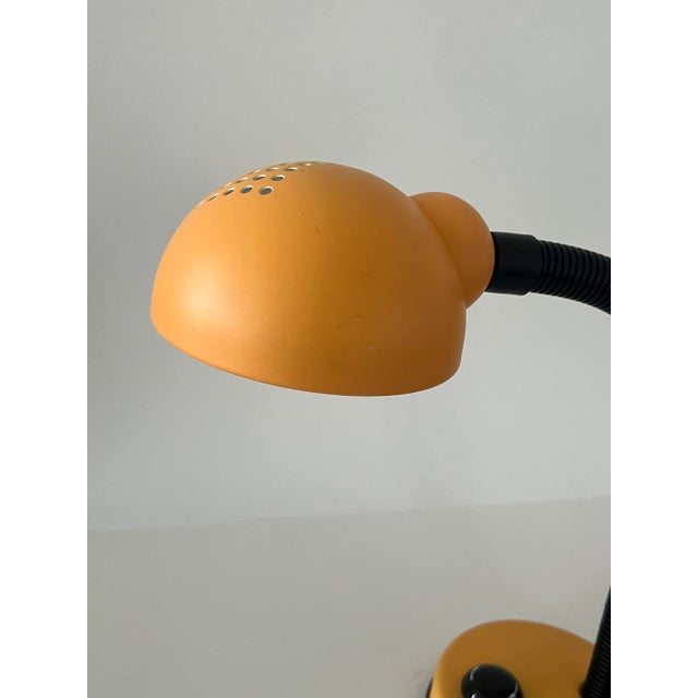 Vintage 90s Orange Gooseneck Desk Lamp For Sale In Phoenix - Image 6 of 6