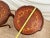 1930s Two French Side Tables, Display, Nightstands, Round Top Floral Marquetry For Sale - Image 12 of 13