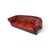 Maroon Vintage Chesterfield Sofas in Red Leather, Set of 2 For Sale - Image 8 of 11